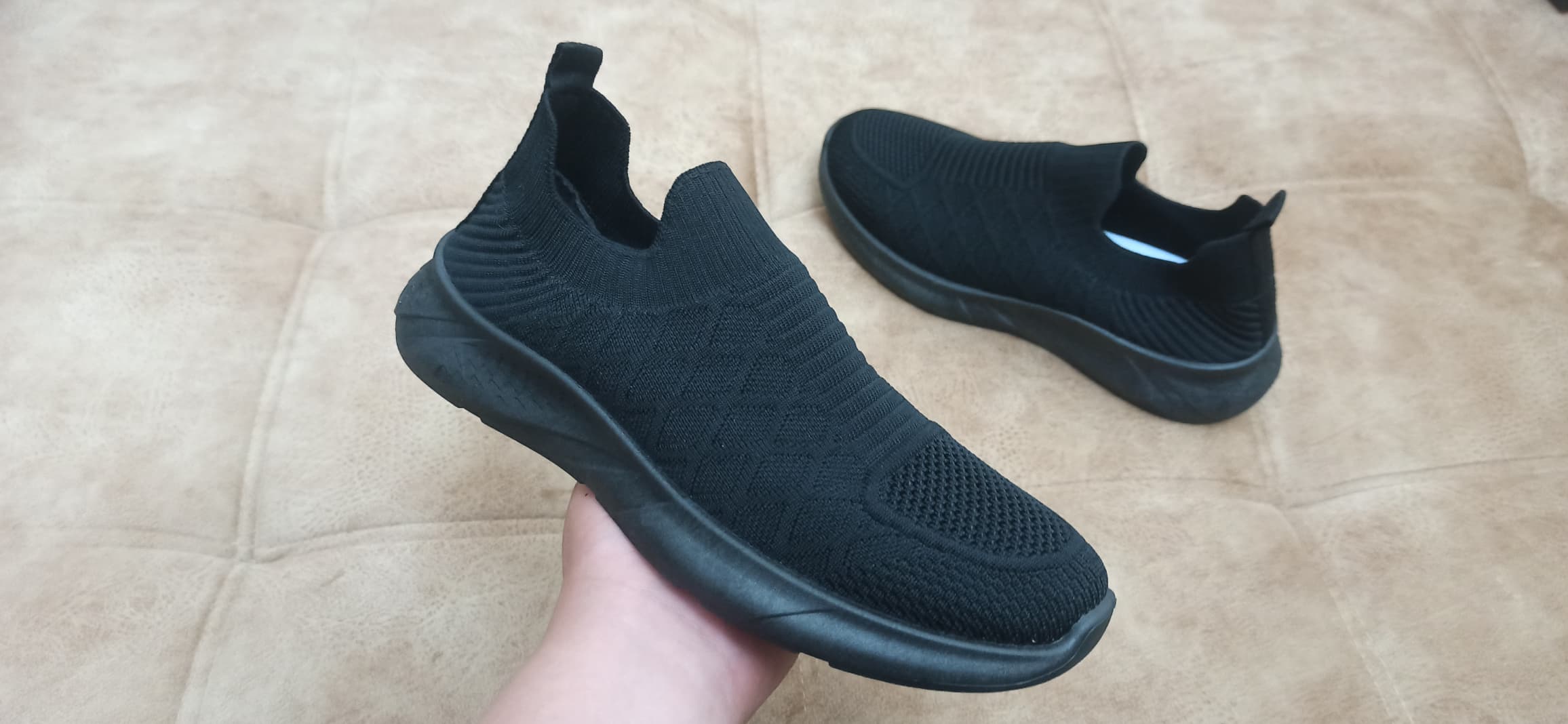 Basket orthopédique Black Black حذاء طبي أسود